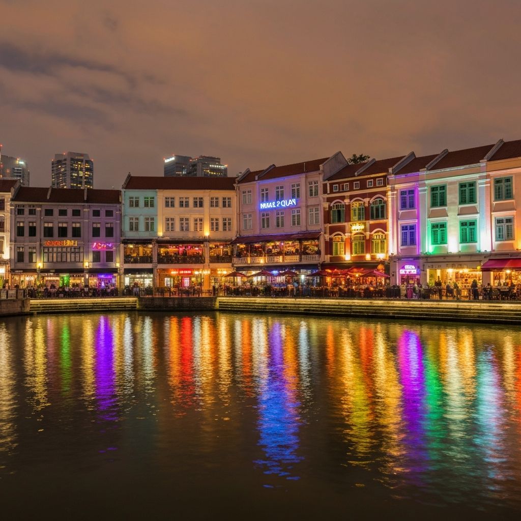 克拉码头 - 河畔夜景